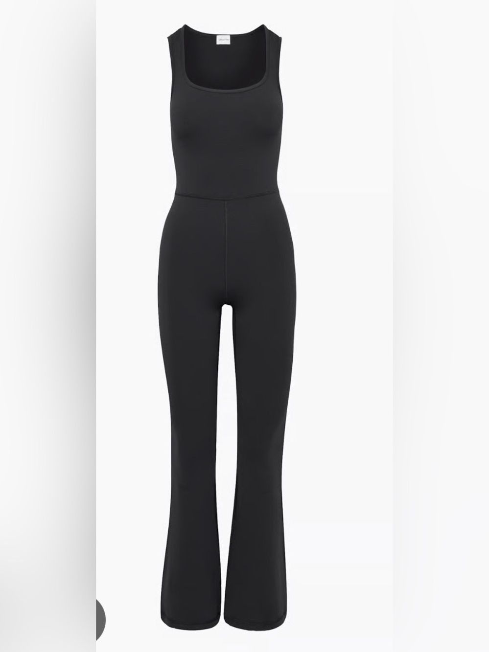 Wilfred Black High-Waist Flared Jumpsuit Pants